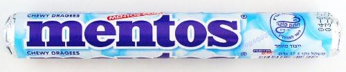Mentos Chewy Dragees Candy Tablet 1 Roll - Mint Made From Thailand