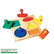 Guidecraft Geometric Puzzle Board