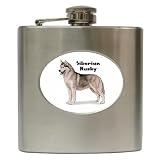 Siberian Husky Hip Flask (6 oz)