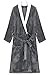 Ekouaer Unisex Plush Microfiber Fleece Bathrobe Bath Spa Robe,Large/XL