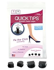 Shoes: Quick Tips?, Instant Heel Tip Replacement Caps - 2 Pairs (Medium, Large) - GoGo Heel