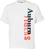 Auburn Tigers White Vertical Cube T-Shirt