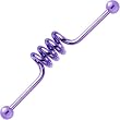 Spiral Purple Anodized Titanium Industrial Project Bar 40m-4mm