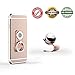 Phone Holder Magnetic，LLUNC 2 in 1 Premium Car Mount| 360 Rotation | Finger Ring Grip | Magnetic Car Cell Phone Holder | For All Sizes of Phones - Rose Gold