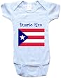 PUERTO RICO FLAG - Flag-Series - White, Blue or Pink Onesie / Baby T-shirt