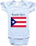 PUERTO RICO FLAG - Flag-Series - White, Blue or Pink Onesie / Baby T-shirt