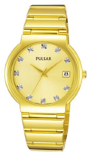 Pulsar Gold Dial Ladies Watch - PXH616X1