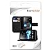 kwmobile Case Compatible with Sony Xperia E - Wallet Case PU Leather Flip Phone Cover with Card Holder Slots - Black