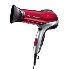 Braun Satinpro colour SPI-C 2000 Haartrockner, rot-silber