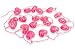 20 Pink Hearts String Light