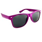 Vintage Wayfarer Style Sunglasses - 15 Colors Dark Lenses Purple Frame