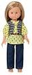 Corolle -T3732- Miss Corolle - Les Chéries -poupées - accessoires-Ens. Jean Les Chéries T3732