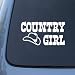 Country Girl Cowboy Hat - Car, Truck, Notebook, Vinyl Decal Sticker #2290 | Vinyl Color: White