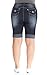 Angels Plus Size Denim Cuffed Bermuda