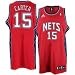 adidas New Jersey Nets #15 Vince Carter Red 2nd Road Swingman Basketball Jersey