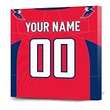 NHL Washington Capitals Customizable Jersey Canvas Print (20 x 20)