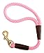 Mendota Dog Products Traffic Lead Short Leash, 1/2 by 16-Inch, Hot Pink