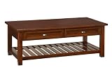 Cocktail Table With Shelf Cherry (5532-21)