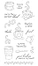 Fiskars 4-Inch-by-8-Inch Clear Stamp, Latte Love