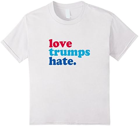 Kids Love Trumps Hate Authentic T shirt 2016 12 White