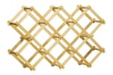 from Premier Housewares Premier Housewares 54 x 15 x 37 cm Rubberwood 10 Bottle Wine Rack Folding Model 1103921