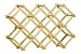 Premier Housewares 54 x 15 x 37 cm Rubberwood 10 Bottle Wine Rack Folding