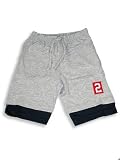 Mish Mish - Boys Knit Shorts, Grey, Navy