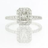 1.90ct Radiant Cut Diamond Engagement Anniversary Ring