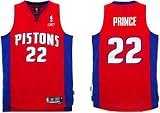 Detroit Pistons Red Swingman Alternate Jersey - Tayshaun Prince - Medium