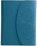 Metallic Diary Journal, Lined, Magnetic Flap Closure, Blue