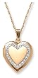 14k Gold Filled Heart Locket, 18"