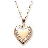 14k Gold Filled Heart Locket, 18"
