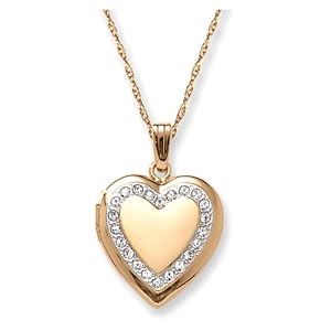 14k Gold Filled Heart Locket, 18