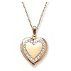 14k Yellow Gold Filled Heart Locket, 18"