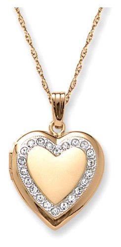 14k Yellow Gold Filled Heart Locket - 18