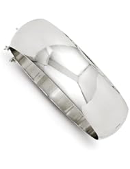 Sterling Silver 20mm Fancy Hinged Bangle Bracelet, Best Quality Free Gift Box Satisfaction Guaranteed
