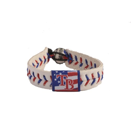 MLB Tampa Bay Rays Stars and Stripes Baseball Bracelet