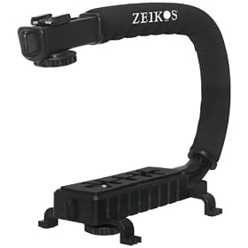 Zeikos ZE-VH26 Deluxe Video Bracket for Camcorders, DSLR Cameras and Point and Shoot Cameras