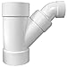 Charlotte Pipe 12 in. x 12 in. x 8 in. PVC DWV Combination Wye and Eighth Bend (2-Piece)