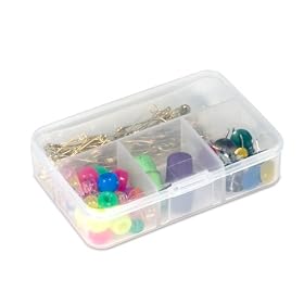 <b>4 Compartment Small Clear Case by Iris</b>
