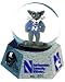 Northwestern Wildcats Mascot In Musical Gobe, Plays The School'S Fight Song, 6 Sided Stone Base