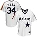Houston Astros Jerseys : Majestic Houston Astros #34 Nolan Ryan White Throwback Replica Baseball Jersey