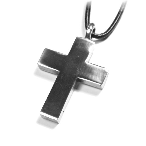 Pewterhooter Large Cross Pendant with Gift Box