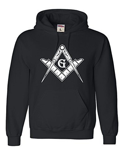 Freemason Logo - Square & Compass Symbol Men's Hoodie Sweatshirt