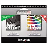 Lexmark Products - Lexmark - 18C2249 (36XL, 37XL) High-Yield Ink, 500 Page-Yield, 2/Pack, Black - Sold As 1 Pack - Designed to work flawlessly for clear and sharp results. - Reliable and dependable. - Integrates seamlessly with your printer.