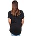 KRISP Women's Fashion Casual Oversized Comfy Sequin Butterfly Print Shirred T-Shirt US 4-16