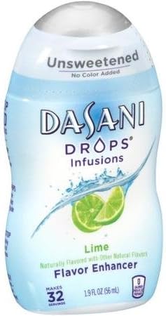 Dasani Drops Infusion Lime Flavor Liquid Water Enhancer 1.9oz (2 Pack)