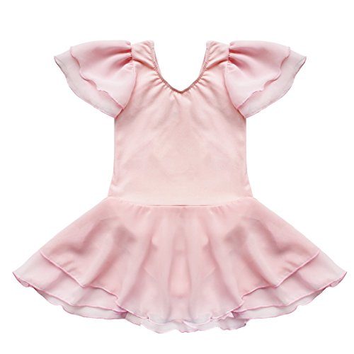 TIAOBU US Kids Gymnastics Ballet Tutu Dance Costume Dress