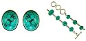 Silver Oval and Round Turquoises Collection