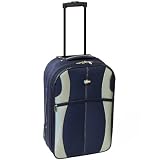 Karabar Cabin Approved Lightweight Suitcase (Navy/Silver)